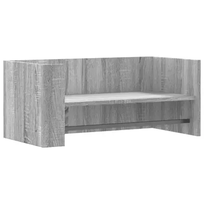 Stenska polica - Viseča Polica siva sonoma 70,5x35x30,5 cm inženirski les