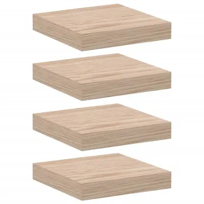4 kosi Viseče police - Stenske Police 23x23,5x4 cm inženirski les
