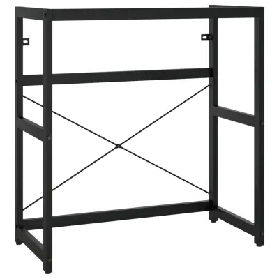 Kopalniški regal - Umivalniška omarica črn 79x38x83 cm železo