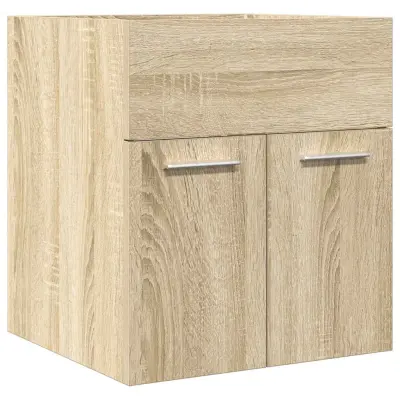 Kopalniška omarica za umivalnik - Umivalniška omarica Sonoma Oak 41x38,5x46 cm