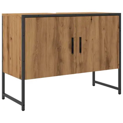 Kopalniška omarica za umivalnik - Umivalniška omarica Artisan Oak 80x33x60 cm
