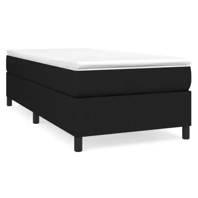 Posteljni okvir - Enojna postelja - Postelja za odrasle brez vzmetnice Črna 90x200 cm Tkanina-J7152