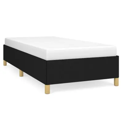 Posteljni okvir - Enojna postelja - Postelja za odrasle brez vzmetnice Črna 80x200cm Tkanina-J11802