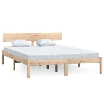 Posteljni okvir - Dvoposteljna postelja - Zakonska postelja iz trdnega lesa 120x190 cm-J14501