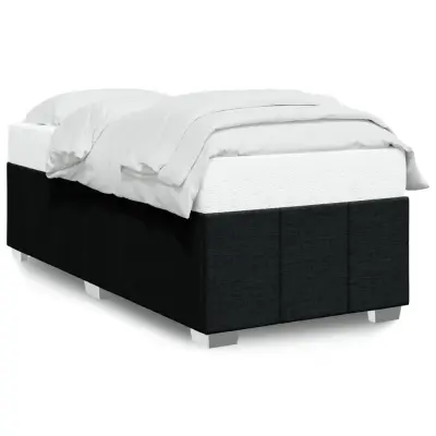 Posteljni okvir - Enojna postelja - Postelja za odrasle brez vzmetnice Črna 80x200cm Tkanina-J11806