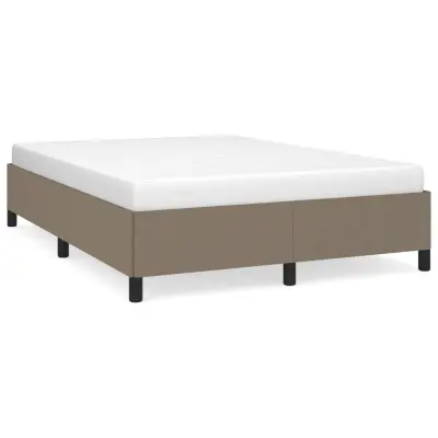 Posteljni okvir - Dvoposteljna postelja - Zakonska postelja brez vzmetnice taupe 140x190 cm blago-J12619