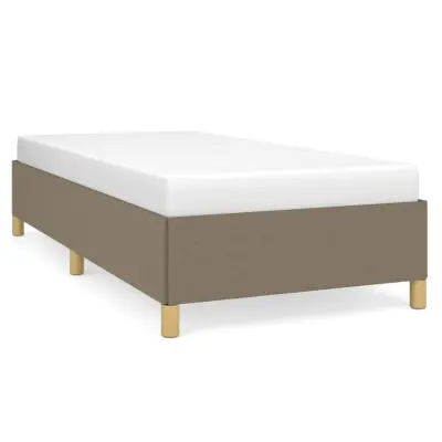 Posteljni okvir - Enojna postelja - Postelja za odrasle taupe 90x190 cm blago-J9179
