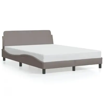 Posteljni okvir - Dvoposteljna postelja - Zakonska postelja brez vzmetnice taupe 140x200 cm blago-J12656
