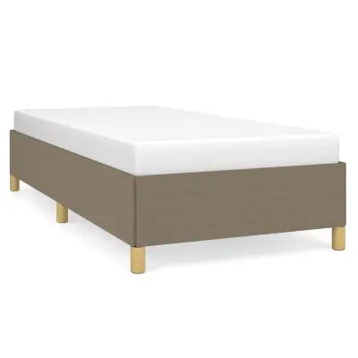 Posteljni okvir - Enojna postelja - Postelja za odrasle brez vzmetnice Taupe 80x200 cm Tkanina-J7652