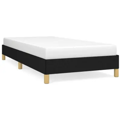 Posteljni okvir - Enojna postelja - Postelja za odrasle brez vzmetnice Črna 90x200cm Tkanina-J11840