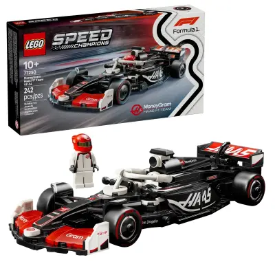 LEGO Speed Champions 77250 Dirkalni avtomobil MoneyGram Haas F1 Team VF-24