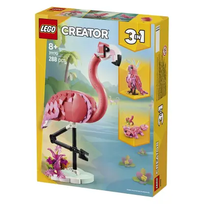 LEGO Creator 3 in 1 31170 Divje živali: rožnati plamenec