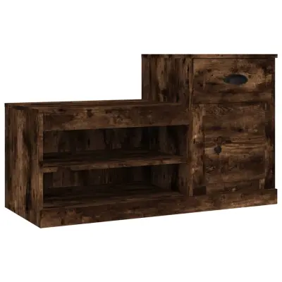 Omarica za obutev - Kopa za čevlje dimljeni hrast 100x42x60 cm inženirski les