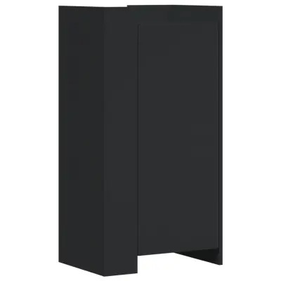 Omarica za obutev - Kopa za čevlje črna 52x37,5x100 cm inženirski les