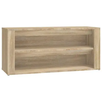 Regal za čevlje - Polica za čevlje sonoma hrast 100x35x45 cm inženirski les
