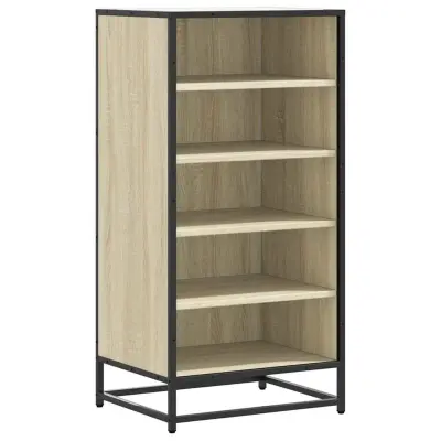 Regal za čevlje - Polica za čevlje sonoma hrast 48x38x97,5 cm inženirski les