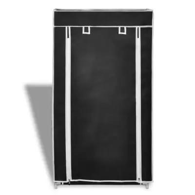 Omarica za obutev - Kopa za čevlje s Pokrivalom Blago 58 x 28 x 106 cm Črne Barve