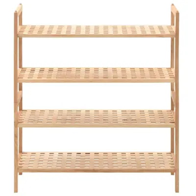 Stojalo za čevlje - Stojalo za obutev iz trdne orehovine 69x26x81 cm