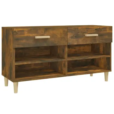Omarica za obutev - Kopa za čevlje dimljeni hrast 102x35x55 cm konstruiran les