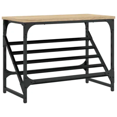 Regal za čevlje - Polica za čevlje sonoma hrast 60x30x45 cm inženirski les