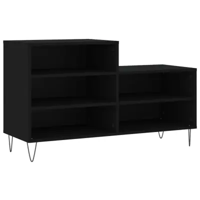 Omarica za obutev - Kopa za čevlje črna 102x36x60 cm inženirski les