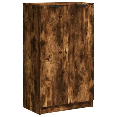 Omarica za obutev - Kopa za čevlje dimljeni hrast 59x35x100 cm konstruiran les