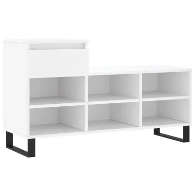 Omarica za obutev - Kopa za čevlje bela 102x36x60 cm inženirski les