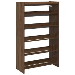 Regal za čevlje - Polica za čevlje rjav hrast 60x25x100 cm inženirski les