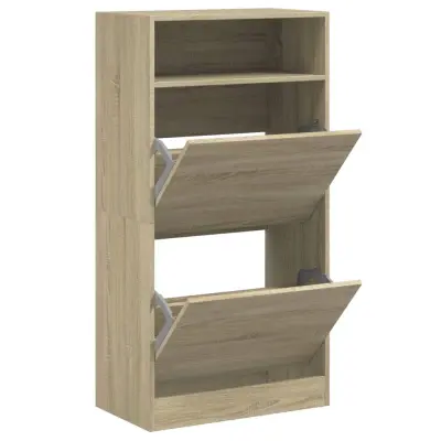 Omarica za obutev - Kopa za čevlje sonoma hrast 60x34x116 cm inženirski les