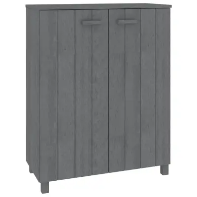 Omarica za obutev - Kopa za čevlje HAMAR temno siva 85x40x108 cm trdna borovina