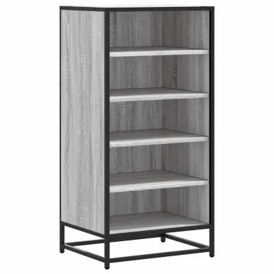 Regal za čevlje - Polica za čevlje siva sonoma 48x38x97,5 cm inženirski les