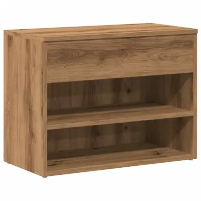 Klop za čevlje - Sedež za čevlje artisan hrast 60x30x45 cm inženirski les