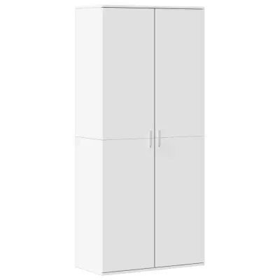 Omarica za obutev - Kopa za čevlje bela 80x39x178 cm iverna plošča