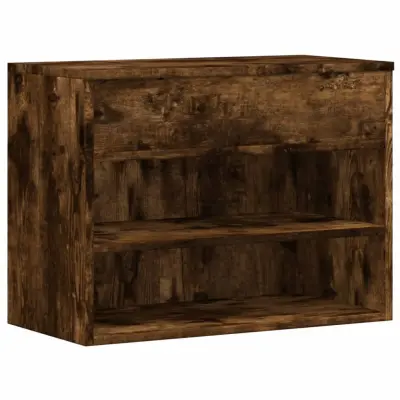 Klop za čevlje - Sedež za čevlje dimljeni hrast 60x30x45 cm konstruiran les