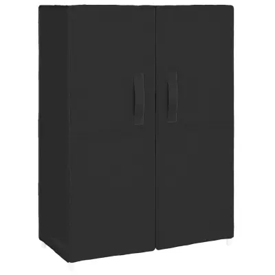 Omarica za obutev - Kopa za čevlje črna 60x28x90 cm iz blaga