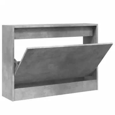 Omarica za obutev - Kopa za čevlje betonsko siva 80x21x57 cm inženirski les