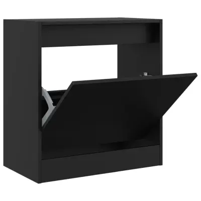 Omarica za obutev - Kopa za čevlje črna 60x34x63,5 cm inženirski les