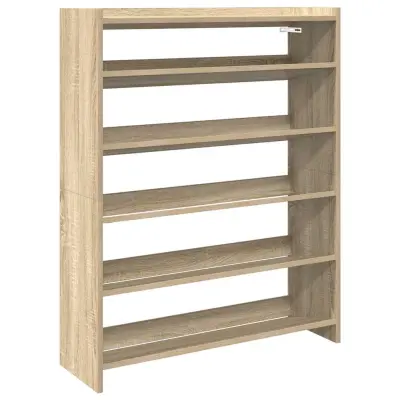 Regal za čevlje - Polica za čevlje sonoma hrast 80x25x100 cm inženirski les