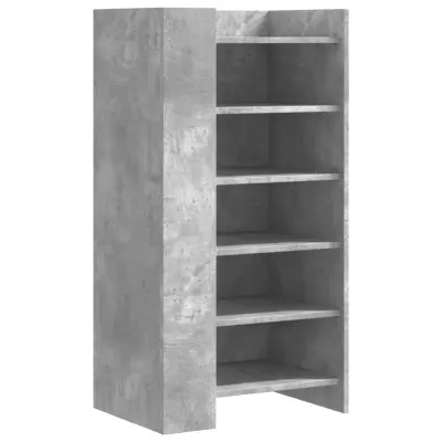 Omarica za obutev - Kopa za čevlje betonsko siva 52x37,5x100 cm inženirski les