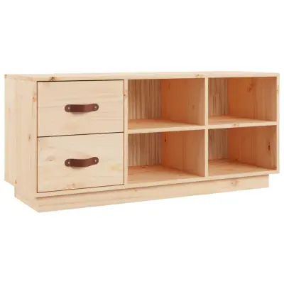 Klop za čevlje - Sedež za čevlje 100x34x45 cm trdna borovina