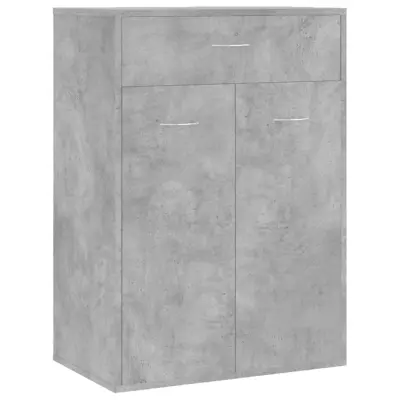 Omarica za obutev - Kopa za čevlje betonsko siva 60x35x84 cm iverna plošča