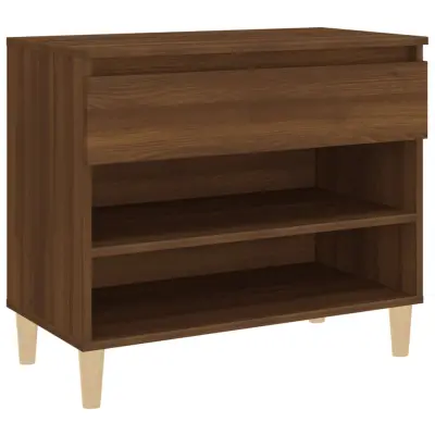 Omarica za obutev - Kopa za čevlje rjav hrast 70x36x60 cm inženirski les