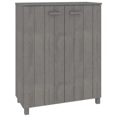 Omarica za obutev - Kopa za čevlje HAMAR svetlo siva 85x40x108 cm trdna borovina