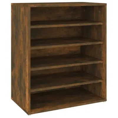 Omarica za obutev - Kopa za čevlje dimljeni hrast 60x35x70 cm konstruiran les