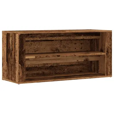 Klop za čevlje - Sedež za čevlje starinski les 100x35x45 cm inženirski les