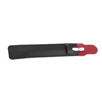 Zaščitna torbica za Apple Pencil s pokrovom Black+Red