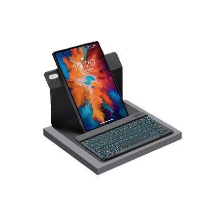 Vrtljivi ovitek z Bluetooth tipkovnico za Redmi Pad 10,6 palca - [poslovna črna + osvetljena tipkovnica]   Model 2