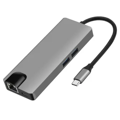 7-v-1 USB-C zvezdišče s HDMI, VGA, Ethernet in USB 3.0