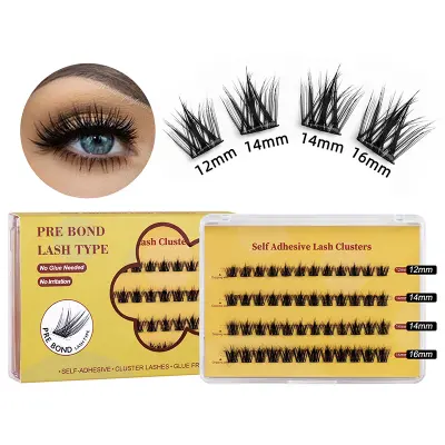 MJ10-06 Posamezne umetne trepalnice (4 pari) - naravne in voluminozne   Model 3