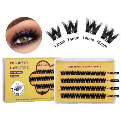 MJ10-06 Posamezne umetne trepalnice (4 pari) - naravne in voluminozne   Model 5